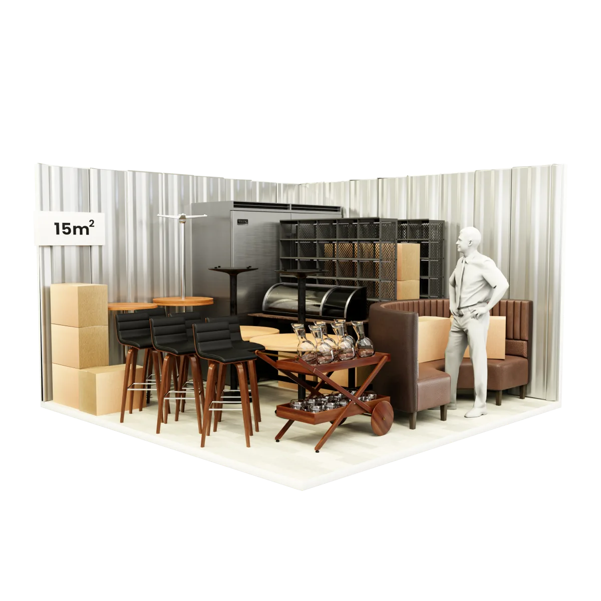 Stort förråd — 15 m²